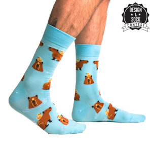 Products: HapyBara - Men's Crew Socks - Sock It To Me