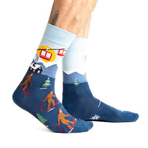 Hit The Slopes - Men's Crew Socks - Sock It To Me