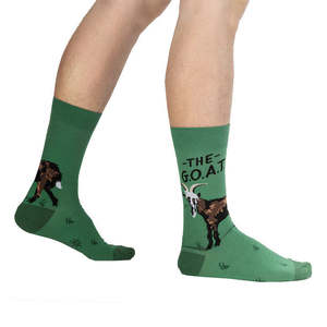 Sock It To Me 1: G.O.A.T. - Men's Crew Socks - Sock It To Me
