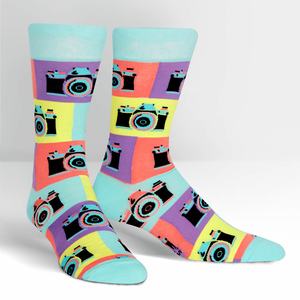 Sock It To Me 1: Say Cheese! - Men's Crew Socks - Sock It To Me