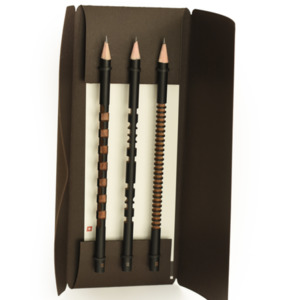 Tät-Tat - 3 Piece Pencil Set (Brown)