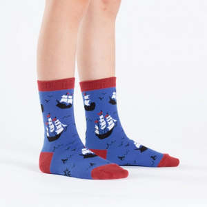 Ship Shape - Youth Crew Socks (Ages 3-6) - Sock It To Me