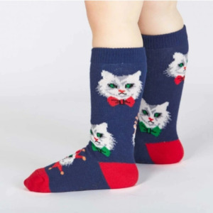 Sock It To Me 1: Santa Claws - Toddler Knee High Socks (Ages 1-2) - Sock It To Me (Christmas)