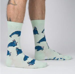 New Arrivals: And I Will Walrus Love You - Men's Crew Socks - Sock It To Me