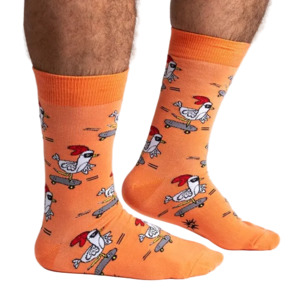 Rad Chicken - Men's Crew Socks - Sock It To Me