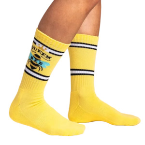 Products: Queen Bee - Athletic Ribbed Crew Socks - Sock It To Me