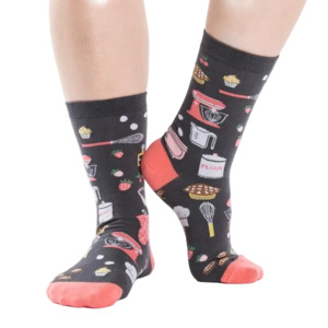 Women: Whisking Business - Women's Crew Socks - Sock It To Me
