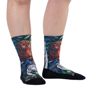 Products: Eye of the Tiger - Performance Crew Socks - Sock It To Me