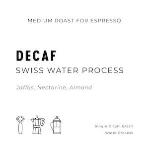 New Coffee: Swiss Water Processed Decaf