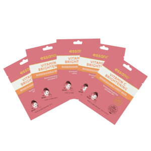 All: Vitamin C Brightening Biodegradable Sheet Mask 5 Pack
