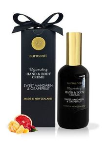 Products: Surmanti Hand & Body Creme - Sweet Mandarin & Grapefruit