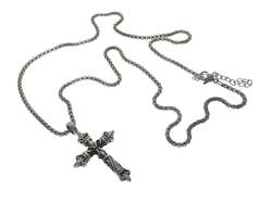 Necklaces: Stainless Steel Cross Pendant Necklace