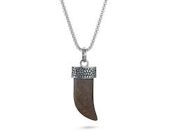 Necklaces: Stainless Steel Bronzite Necklace