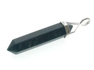 Pendants: Crystal Bloodstone Double Terminated Sterling Silver Pendant