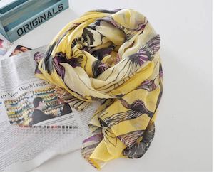 Accessories: Begonia Yellow Scarf