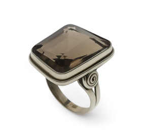 Smoky Topaz Sterling Silver Ring