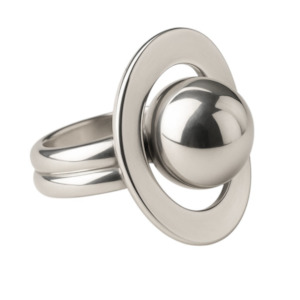 Circle Ball Sterling Silver Ring
