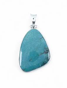 Pendants: Turquoise Sterling Silver Pendant