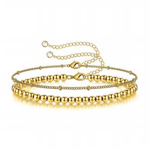Glozzo: Bracelet, 18K Gold Plated Steel