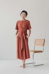 Relaxed Maxi Dress with Sleeves