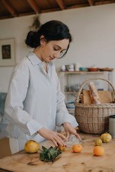 Everyday Essentials: Cocoon Shirt in Stripes