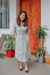 Wardrobe Heroes: Faux Wrap Shirt Dress