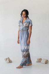 The Great Outdoors: Cropped Shirt - Mountain Print