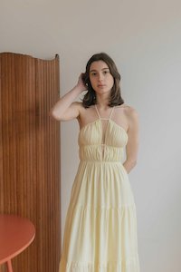 Riviera Dress in Lemon Drop (Sample)
