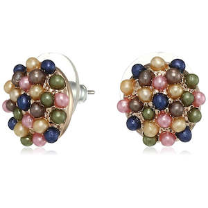 Earring: Estele bead boquet cute partywear earrings for women