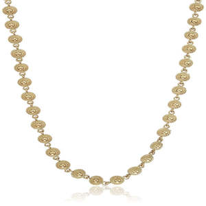 Necklace: Estele Gold Plated Necklace Pendant Chain for Girls & Women