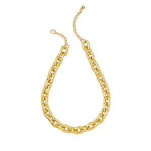 Estele Gold Plated Chunky Link Designer Cuban Necklace for Men & Women