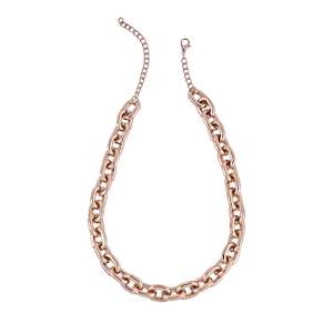 Estele Rose Gold Plated Fashionable Cuban Necklace for Women