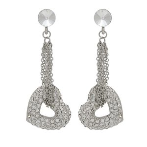 Estele Latest Design Strung heart Dangle Earrings