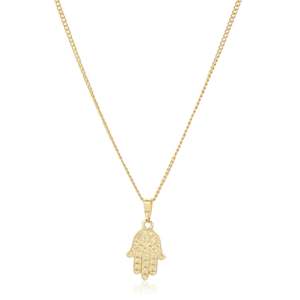 Evil Eye: Estele - Hamsa Lucky Charm Pendant with Chain