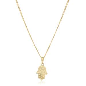 Evil Eye: Estele - Hamsa Lucky Charm Pendant with Chain