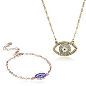 Evil Eye: Estele - Evil Eye Pendant & Bracelet Combo Set For Girls & Women