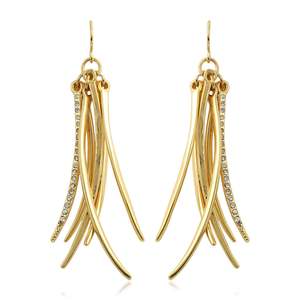 Evening Ears: Metallic Tassel Earrings