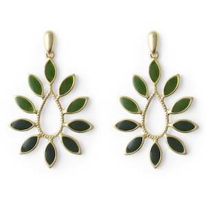 Green Leafy Earring