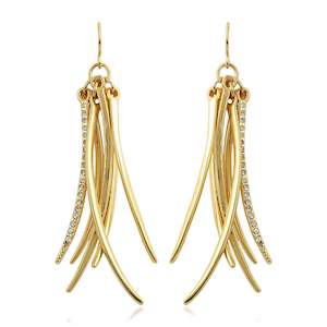Metallic Tassel Earrings