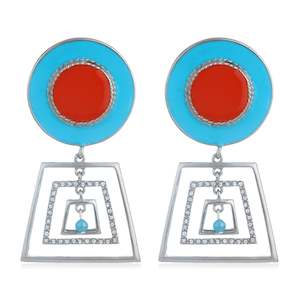 Evening Ears: Colourful Geometric Earrings