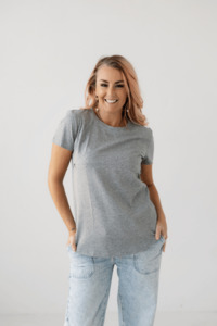 Grey Everyday Tee | Horizontal Zip