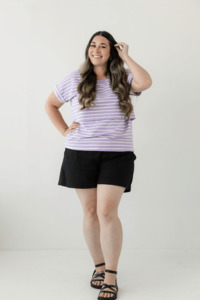 Lilac Stripe Tee
