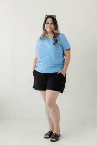 Breastfeeding T Shirts: Periwinkle 100% Cotton Everyday Tee