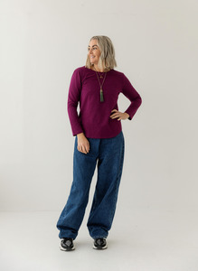 Products: Mulberry Everyday Long sleeve Top | Horizontal Zip