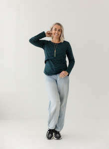 Products: Green Stripe Everyday Top | Classic