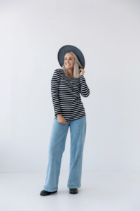 Black Stripe Top | Classic