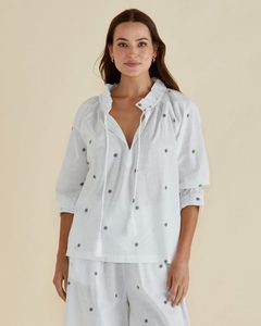 Charli Blouse – Black Floral Print - Estilo Boutique