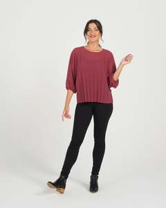 Chiffon Essentials: Aura Top - Plum