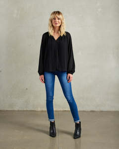 Winter 2023: Sienna Blouse (Black)