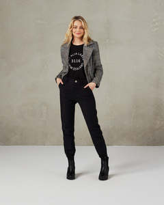 Winter 2023: Plaid Biker Jacket